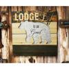1 Pcs 15.75" W Rustic 'Lodge Life is So Good' Hand Painted Wooden SignWith Bear view 1