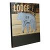 1 Pcs 15.75" W Rustic 'Lodge Life is So Good' Hand Painted Wooden SignWith Bear view 3