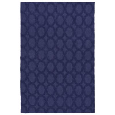 Garland Rug Garden Trellis 4 ft. x 6 ft. Indoor/Outdoor Area Rug Outdoor Waterproof Rug for Patio, Camping Rugs, RV, Porch, Deck, Camper, Balcony, Backyard for High-Traffic Areas, Navy Blue