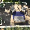 Garland Rug Garden Trellis 4 ft. x 6 ft. Indoor/Outdoor Area Rug Outdoor Waterproof Rug for Patio, Camping Rugs, RV, Porch, Deck, Camper, Balcony, Backyard for High-Traffic Areas, Navy Blue view 2