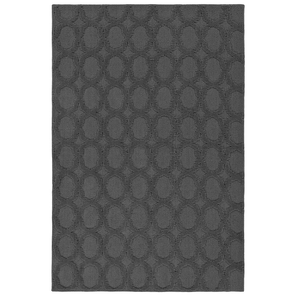 Garland Rug Garden Trellis 4 ft. x 6 ft. Indoor/Outdoor Area Rug Outdoor Waterproof Rug for Patio, Camping Rugs, RV, Porch, Deck, Camper, Balcony, Backyard for High-Traffic Areas, Cinder Gray