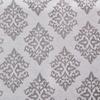 Beautiful Venetian Filigree Design Gray Color Blackout Curtains No Light 52" x 84" Size, Chic Style Gorgeous Damask Pattern, Stainless Steel Finish | All Season Pretty Silver Shade Machine Washable view 3
