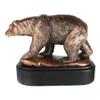 1 Pcs North Pole Arctic Circle Wildlife Roaming Polar Bear Figurine With Black Base view 4