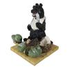 1 Pcs Rustic Western Black Bear Picnic Time With Tied Up Hunter Figurine view 3