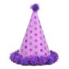 balacoo Birthday Party Hat Shiny Plush Festive Cap for Boys and Girls and Adults Paper Decoration for Celebrations and Photo Props view 1