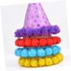 balacoo Birthday Party Hat Shiny Plush Festive Cap for Boys and Girls and Adults Paper Decoration for Celebrations and Photo Props view 2