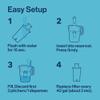 Brita Tahoe Large 10 Cup Water Filter Pitcher with Smart Light Filter Reminder and 1 Standard Filter- Transparent Teal view 3