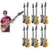 Zugar Land Rock Inflatable Guitar (42 Inches) Vinyl. Perfect Party Favor, DJ Dance 80s Rocker (6 Gold and 6 Silver (12 Pack)), Multi, 42 Inch view 1