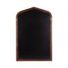 Kate and Laurel Tudor Traditional Wooden Arch Wall Mirror; 24 x 36; Walnut Brown; Vintage Arched Hanging Mirror with Pointed Arch and Pieced Wood Frame view 4