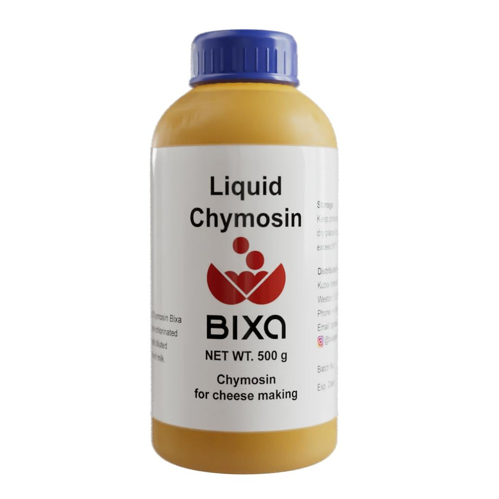Chymosin Rennet | Milk Coagulant | Quimosina Liquida Bixa | Cuajo Para Quesos Madurados | 17 Fl oz