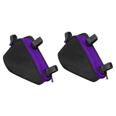 INOOMP 2pcs Bike Front Bag Cycling Frame Bag for Mountain and Road Easy Installation Capacity for Phone and Accessories Deep