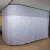 Designer Flame Retardant Privacy Curtains with Mesh and Grommets for Hospitals, Rehabilitation Centers, and institutions. (6' Wide x 7' Long Color Gray) view 1