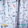 Designer Flame Retardant Privacy Curtains with Mesh and Grommets for Hospitals, Rehabilitation Centers, and institutions. (6' Wide x 7' Long Color Gray) view 4