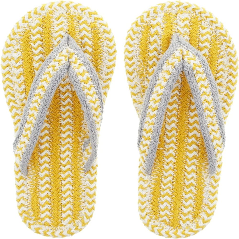 Full Tuck Cotton Sandals Vapor Yellow Women's One Size Fits Most 23-25cm Room Shoes