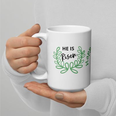 Celebrate Easter 2023 With This He Has Rise, Happy Easter Mug gift.