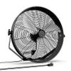 Simple Deluxe 20 Inch High Velocity Wall Mount Fan with Rack, 3 Speed Industrial/Commercial Metal Ventilation Fan view 1