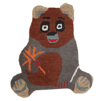 KD Willmax Hand Tufted Wool Rug for Living Room/Bedroom/Kids Room Animal (Panda 2)