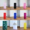 FiVan Birthday Party Plinth Cylinder Cover Rose Red Solid Single Color Elastic Stretch Spandex Pedestal Cover HP-140 view 4