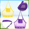Woanger 6 Pcs Summer Mesh Beach Bag Extra Large Toy Gear Foldable Bags and Totes for Children Toddler Beach Toys Market Grocery Picnic Vacation Storage, 18 x 12 x 18'' view 4