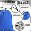 Fumete 8 Pcs Silver Storage Bags Anti Tarnish Storage Bags 18" x 18" 9" x 11.8" Silver Protector for Jewelry Silverware Protection Resistant Tarnish for Silverware Flatware(Blue) view 3