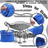 Fumete 8 Pcs Silver Storage Bags Anti Tarnish Storage Bags 18" x 18" 9" x 11.8" Silver Protector for Jewelry Silverware Protection Resistant Tarnish for Silverware Flatware(Blue) view 4