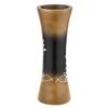 Aeravida Magical Foxglove Flower Brown 8-inch Mango Tree Concaving Wood Vase | Mango Tree Wood Kitchen Decor | Handmade Vase | Brown Mango Tree Wood Hand Carved Vase (2pcs) view 2