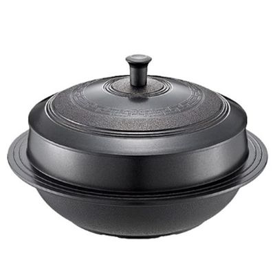 Gamasot IH Induction Titanium Ceramic Aluminum Korean Traditional Pot cauldron All Heat Sources Cookable 20cm for 2~3 people
