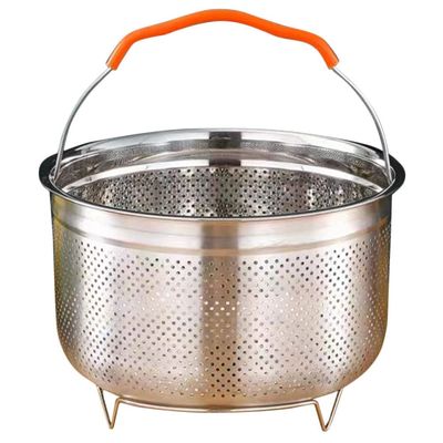 BESTonZON Stainless Steel Steamer Basket for Rice Cooking and Lightweight Steaming Insert Drain for Dumplings and Vegetables Capacity