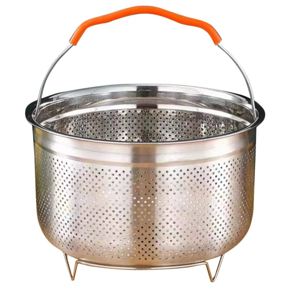 BESTonZON Stainless Steel Steamer Basket for Rice Cooking and Lightweight Steaming Insert Drain for Dumplings and Vegetables Capacity