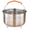 BESTonZON Stainless Steel Steamer Basket for Rice Cooking and Lightweight Steaming Insert Drain for Dumplings and Vegetables Capacity view 1