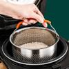 BESTonZON Stainless Steel Steamer Basket for Rice Cooking and Lightweight Steaming Insert Drain for Dumplings and Vegetables Capacity view 4