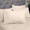 Sweet Home Collection Queen Sheets - 6 Piece 1500 Thread Count Fine Brushed Microfiber Deep Pocket Set - Extra Pillow Cases, Great Value, Queen, Beige (Pack of 12, 72 Count Total) view 2