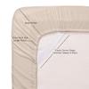 Sweet Home Collection Queen Sheets - 6 Piece 1500 Thread Count Fine Brushed Microfiber Deep Pocket Set - Extra Pillow Cases, Great Value, Queen, Beige (Pack of 12, 72 Count Total) view 4