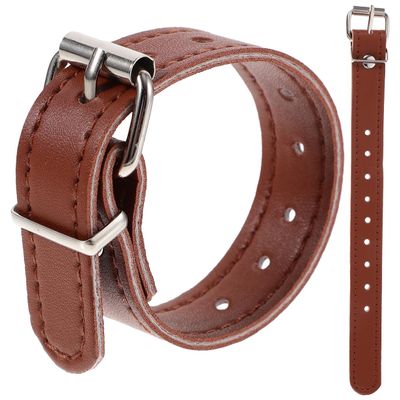 BESPORTBLE Bike Basket Strap: 1 Pair Wicker Front Handlebar, Adjustable PU Leather Front Basket Fastener with Buckle for Cycling Bike