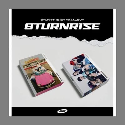 8TURN 8TURNRISE 1st Mini Album CD+Booklet+Selfie book+Photocard+Sticker+Mini poster on pack+Film photo+ID picture+Lyric paper+Tracking (TURN Version)