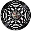 Fractal Psychedelic Vinyl Record Global Wall Art Kaleidoscope Round Wall Clock Retro Clock Living Room Wall Decoration Clock 12 Inches 30cm view 1