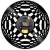 Fractal Psychedelic Vinyl Record Global Wall Art Kaleidoscope Round Wall Clock Retro Clock Living Room Wall Decoration Clock 12 Inches 30cm view 2
