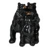 1 Pcs Rustic Western Woodlands Forest Black Bear Mother Father And Cub Family Figurine view 2