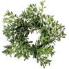 Boxwood Candle Ring | 2 inch Center | Greenery Wreath | 6 inch view 1
