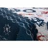 Fast Furnishings Twin Size Modern Coastal Anchor Polyester Reversible Quilt Set view 2