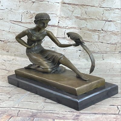 EUROPEAN BRONZE CHIPARUS Dancer W/Striking Pose Bronze Sculpture Art Deco Nouveau Lost Wax Sale Decorative Artwork Gift Sale