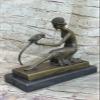 EUROPEAN BRONZE CHIPARUS Dancer W/Striking Pose Bronze Sculpture Art Deco Nouveau Lost Wax Sale Decorative Artwork Gift Sale view 2