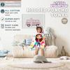 DreamWorks Gabby's Dollhouse Kids Beach/Pool/Bath/Camping Hooded Towel Poncho 24" X 22", Absorbent Cotton Cover up, (Official DreamWorks Product) By Franco view 2