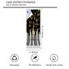 Abstract Music Window Film Black White Piano Keyboard Gold Symbols Music Themestained Glass Window Film,Playroom Window Film,Nursery Window Film 23.6Wx78.7L-Inch X1Pcs view 2