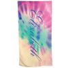 GiftsForYouNow Tie Dye Pastel Personalized Beach Towel, 30" x 60", Microfiber Polyester Terry Fabric view 1