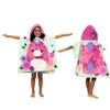 Squishmallows Kids Beach/Pool/Bath/Camping Hooded Towel Poncho 24" X 22", Absorbent Cotton Cover up, (Official Licensed Squishmallows Product) By Franco view 1