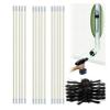 chimney sweep kit Flexible 9/12/15/18 Rods + 1pc Brush Head Chimney Cleaner Sweep Rotary Fireplaces Inner Wall Cleaning Brush Cleaner Chimneys Access, Dryer Duct Cleaning Kit ( Color : 15 Rods , Size view 1