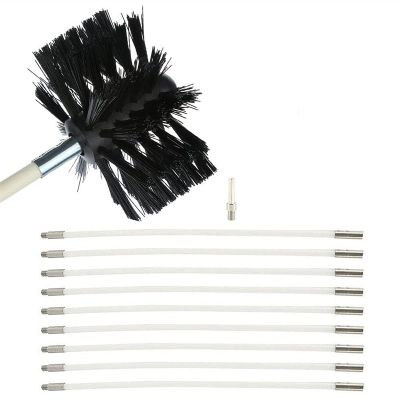 chimney sweep kit Chimney Cleaning Brush Kit, Duct Vent Cleaning Set, Drier Vent Lint Sweeping Tools For Household And Industrial Use, Drainage Pipeline Flue Cleaning Tool, Easy To Use ( Color : 9 Rod