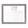 Horizontal Personalized Chore Chart For Kids Dry Erase 11x14 Framed (Barnwood Frame, Without Rose) view 1