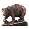 1 Pcs Pawing Bear Statue 6.25" H Bronze Electroplated Resin Wildlife Figurine view 1
